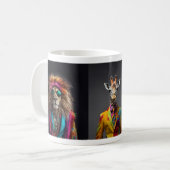 Mug Animaux de fierté : Lion, Giraffe, Jaguar (Devant gauche)