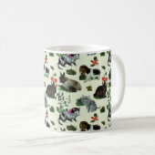 Mug Animaux de jardin Fleurs de chat lapin de chat (Devant droit)
