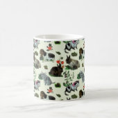 Mug Animaux de jardin Fleurs de chat lapin de chat (Centre)