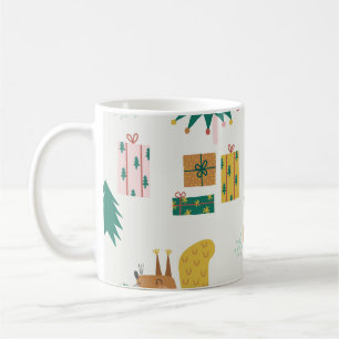 Mug Animaux de la forêt de Noël : Vibe Vintage