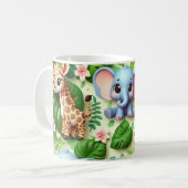 Mug Animaux de la jungle 3D (Devant gauche)