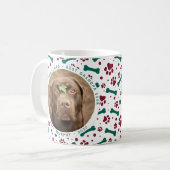 Mug Animaux de Noël Photo personnalisée Empreintes de  (Devant gauche)
