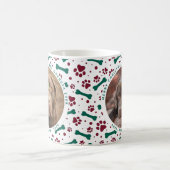 Mug Animaux de Noël Photo personnalisée Empreintes de  (Centre)