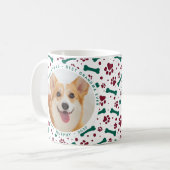 Mug Animaux de Noël Photo personnalisée Empreintes de  (Devant gauche)