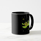 Mug Animaux de tortues dans l'espace (Devant droit)