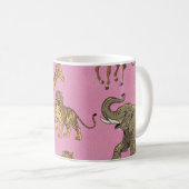 Mug Animaux de zoo vintage (Devant droit)