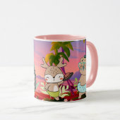 Mug Animaux d'été (Devant droit)