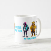 Mug Animaux Drôles Cadeau Mode Café (Devant droit)