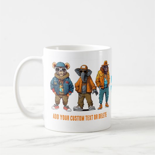 Mug Animaux Drôles Cadeau Mode Café (Gauche)