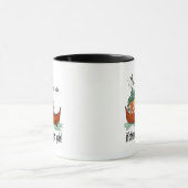 Mug Animaux drôles dans un canoë, café de joueurs de (Centre)