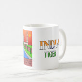 Mug Animaux du Monde, Inde : Tigre (Devant droit)