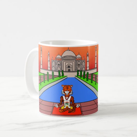 Mug Animaux du monde, Inde : Tigre (Devant gauche)