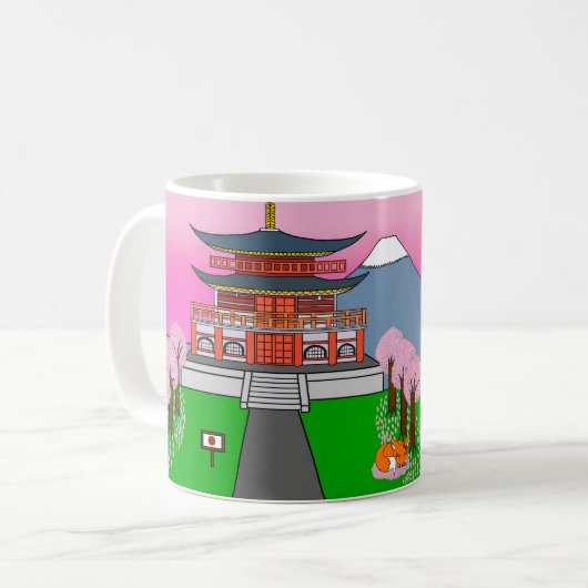 Mug Animaux du monde, Japon : Fox (Devant gauche)
