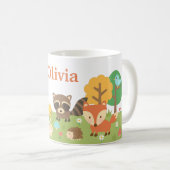 Mug Animaux et créatures mignons de la forêt boisée (Devant droit)