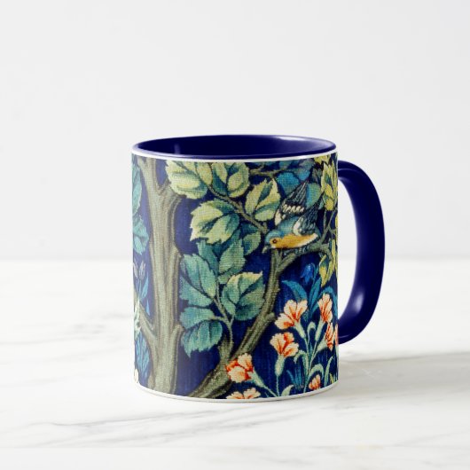 Mug Animaux et fleurs, forêt, William Morris (Devant droit)