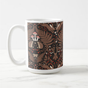 Mug Animaux et plantes de bois en rouge et brun