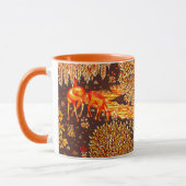 Mug ANIMAUX FORESTIERS, DEERS PAR BROOK Orange Yellow  (Gauche)