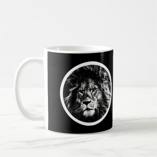 Mug Animaux Le King Pop Art Modèle Lion Visage (Gauche)