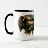 Mug Animaux Majestueux Double Exposition (Gauche)