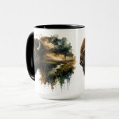 Mug Animaux Majestueux Double Exposition (Devant gauche)