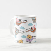 Mug Animaux Mignons Dans Un Motif D'Hélicoptère (Devant gauche)
