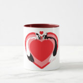 Mug Animaux mignons de la Saint-Valentin amour (Centre)