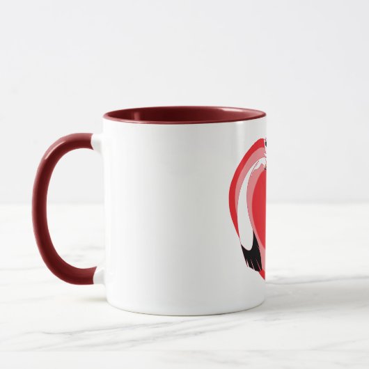 Mug Animaux mignons de la Saint-Valentin amour (Gauche)