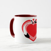 Mug Animaux mignons de la Saint-Valentin amour (Devant gauche)