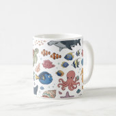 Mug Animaux mignons de l'océan (Devant droit)