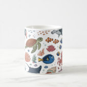 Mug Animaux mignons de l'océan (Centre)