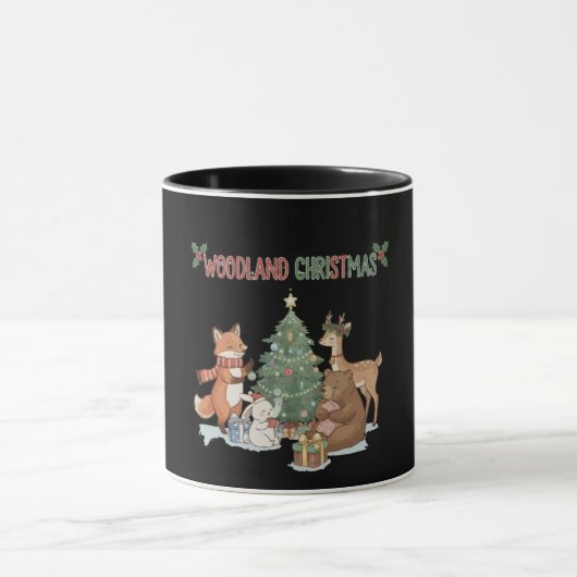 Mug Animaux mignons de Noël en milieu forestier - Forê (Centre)