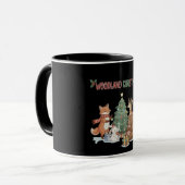 Mug Animaux mignons de Noël en milieu forestier - Forê (Devant gauche)
