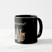 Mug Animaux mignons de Noël en milieu forestier - Forê (Devant droit)