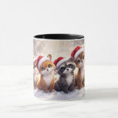 Mug Animaux mignons de Noël Vacances (Centre)