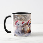 Mug Animaux mignons de Noël Vacances (Gauche)