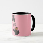 Mug Animaux mignons gribouillés (Devant droit)