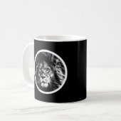 Mug Animaux Pop Art Modèle Lion Face Au Roi (Devant gauche)