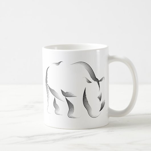 Mug Animaux - rhinocéros (Droite)