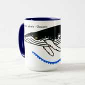 Mug Animaux sauvages - BALEINE Cool à bosse - Océans (Devant gauche)