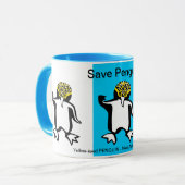 Mug Animaux sauvages - Save PENGUINS -N ature - (Devant gauche)