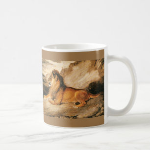Mug Animaux sauvages vintage, Lion d'Afrique dans la s