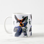 Mug Animaux sauvages vintages Oiseaux, Jays Bleus Vola (Gauche)
