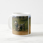 Mug Animaux vintages Chiens, Chiot Terrier écossais mi (Devant gauche)