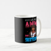 Mug Anime Anime Fille Juste Une Fille Qui Aime Anime E (Devant droit)