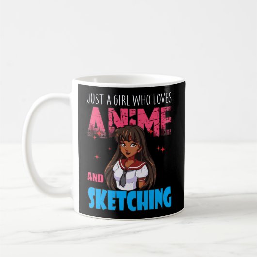 Mug Anime Anime Fille Juste Une Fille Qui Aime Anime E (Gauche)