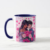 Mug Anime Bi-raciale mignonne Saint Valentin (Gauche)