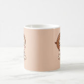 Mug Anime Chibi fille avec café (Centre)