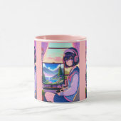 Mug Anime fille de jeu (Centre)