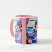 Mug Anime fille de jeu (Devant gauche)