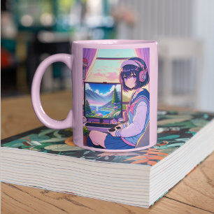 Mug Anime Gamer Girl,
